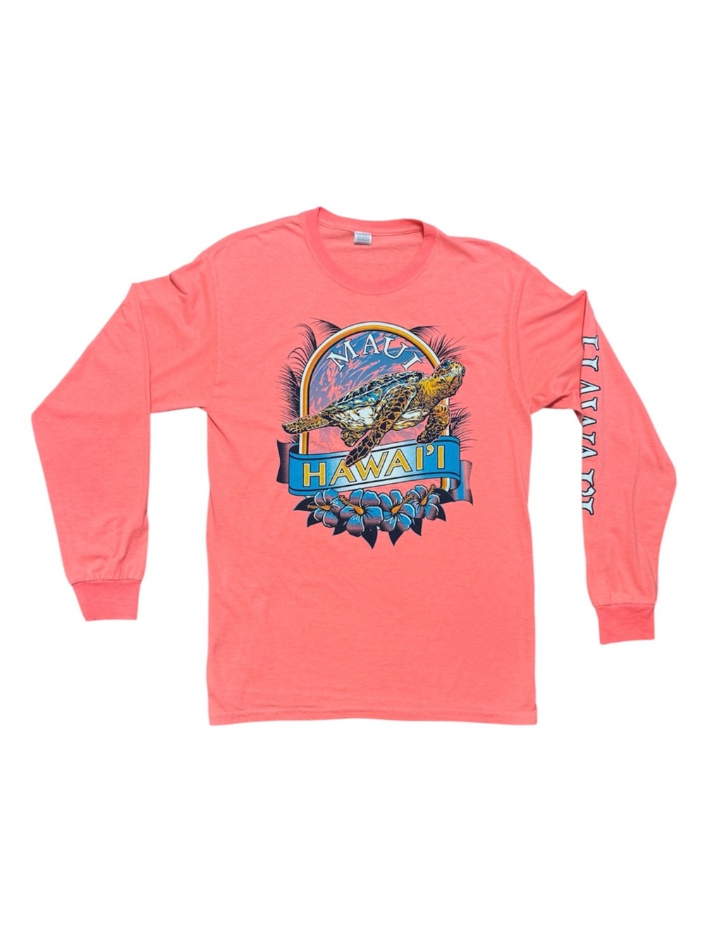 Maui Hawa'ii Coral Long-Sleeve Shirt circa 2005